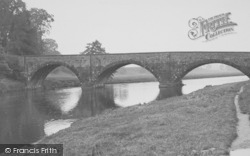 Brungerley Bridge c.1955, Clitheroe