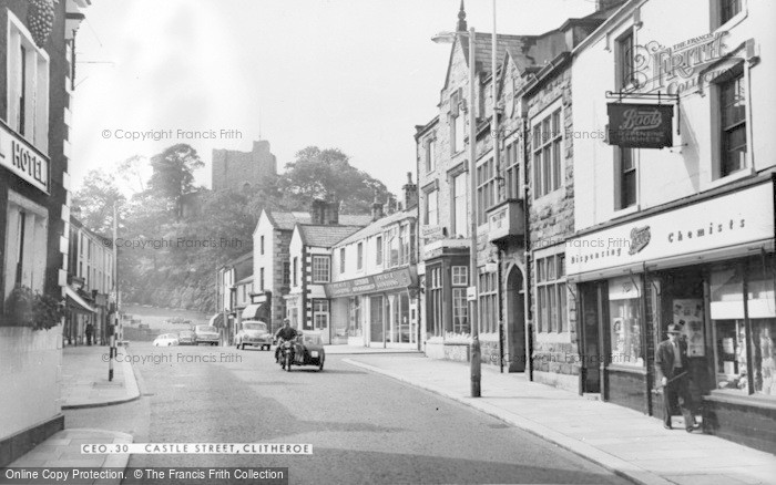 Photo of Clitheroe, Castle Street c.1960