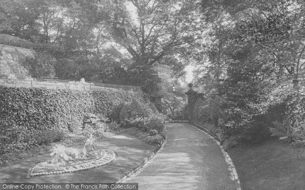 Photo of Clitheroe, Castle, The Gardens 1927