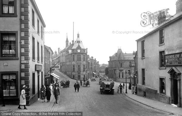 Photo of Clitheroe, From Castle Street 1921