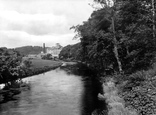 Low Moor Mill From Edisford Bridge 1921, Clitheroe