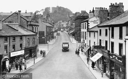 Market Place And Castle c.1950, Clitheroe