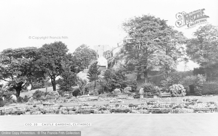 Photo of Clitheroe, The Castle Gardens c.1960