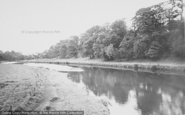 Photo of Clitheroe, The River Ribble c.1955