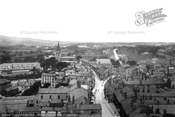 Photo of Clitheroe, The View From The Castle 1895