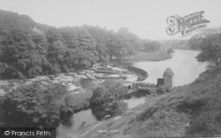 The Weir On The River Ribble 1894, Clitheroe