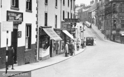 Victoria Hotel And Shops, Market Place c.1950, Clitheroe