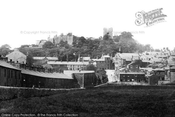 Photo of Clitheroe, View With Castle 1895