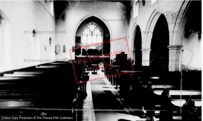 Photo of Clophill, Church Interior c.1960
