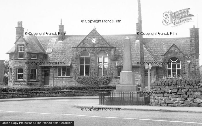 Photo of Cloughton, The Memorial And School c.1955