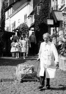 A Luggage Sledge, High Street c.1965, Clovelly