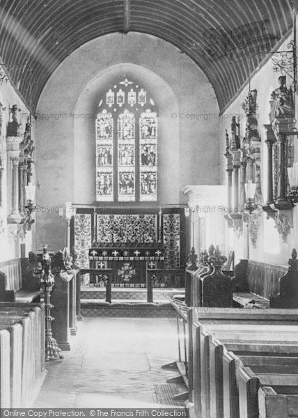 Photo of Clovelly, All Saints Church Interior 1894