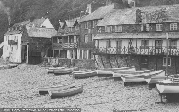 Photo of Clovelly, Beach Cottages c.1950