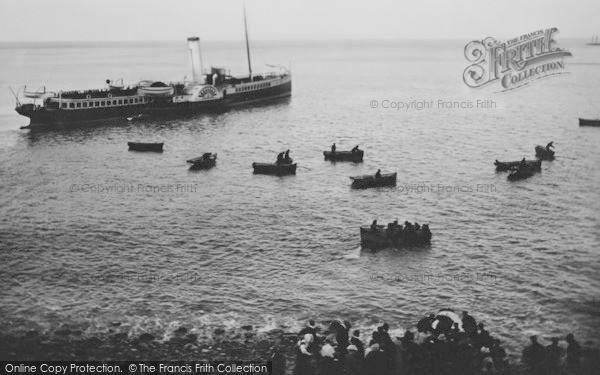 Photo of Clovelly, Boarding The Steamer 1908