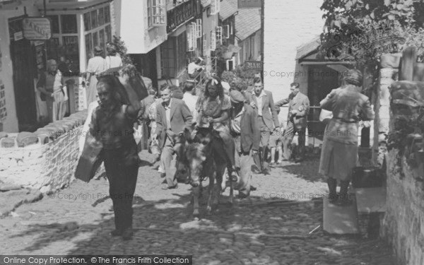 Photo of Clovelly, By The New Inn c.1950