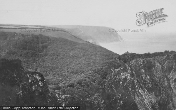 Photo of Clovelly, Cliffs And Woods 1890