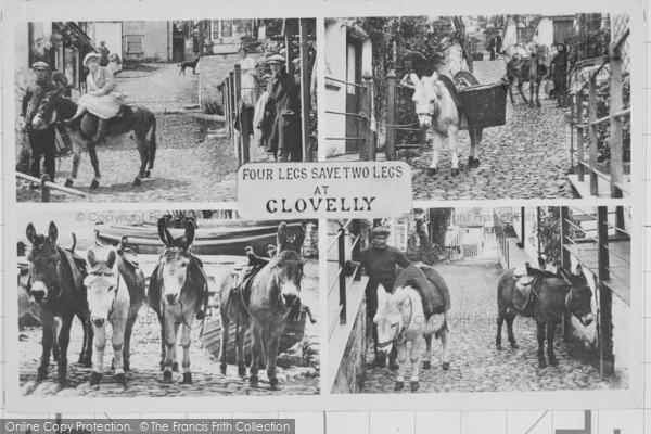 Photo of Clovelly, Composite 1923