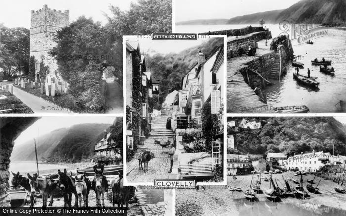Photo of Clovelly, Composite c.1955
