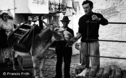 Donkey Drinking Scrumpy c.1960, Clovelly