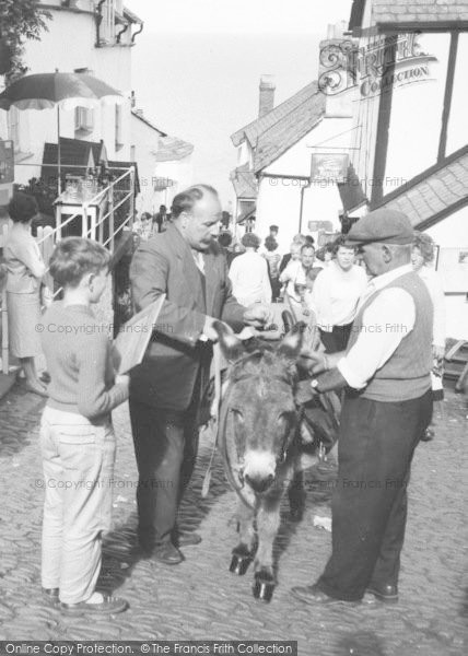 Photo of Clovelly, Donkey, High Street c.1965