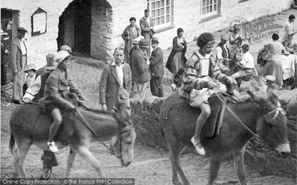 Photo of Clovelly, Donkey Rides 1935