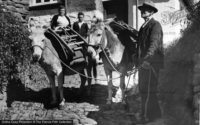 Photo of Clovelly, Donkeys c.1960