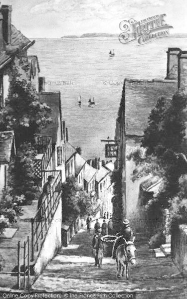 Photo of Clovelly, Down A Long c.1900
