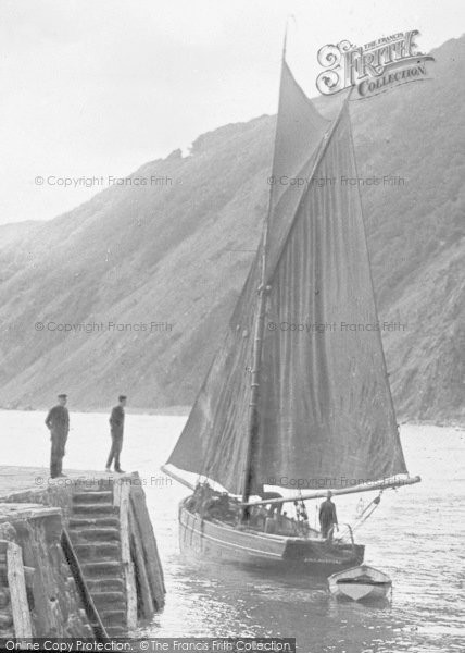 Photo of Clovelly, Fishing Boat c.1885
