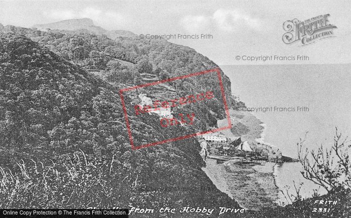 Photo of Clovelly, From Hobby Drive c.1900