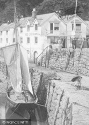 Harbour, A Boat And A Painter 1890, Clovelly