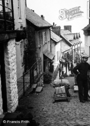 High Street, Delivery By Sleigh c.1950, Clovelly