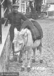 High Street, Donkey 1908, Clovelly