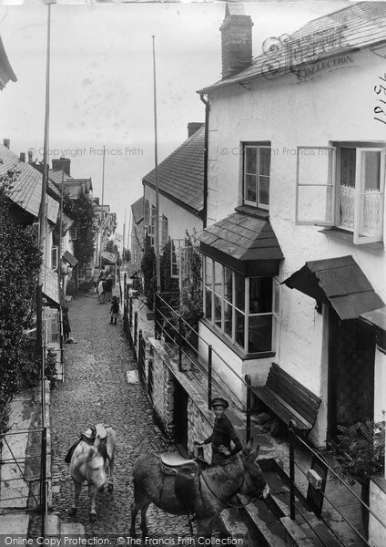 Photo of Clovelly, High Street Looking Down 1923