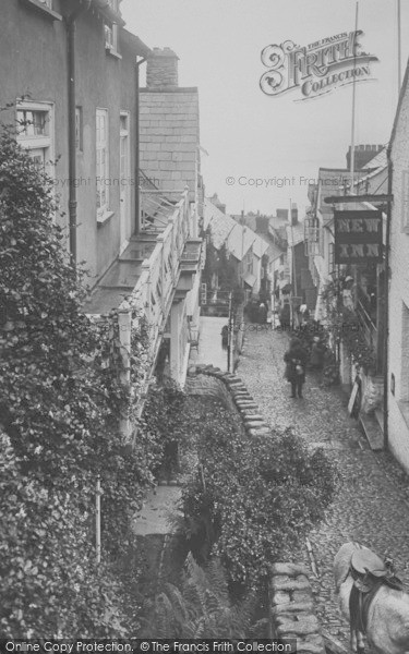Photo of Clovelly, High Street Looking Down 1923
