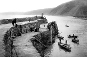 Passengers Landing On The Quay 1908, Clovelly