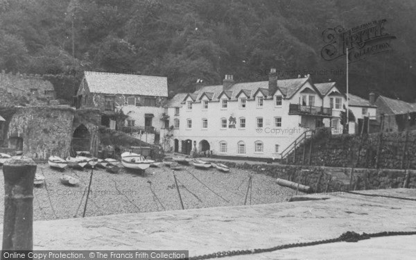 Photo of Clovelly, Red Lion Hotel And Beach c.1950