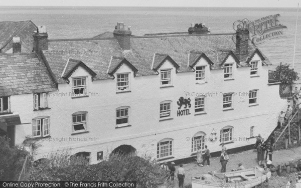 Photo of Clovelly, Red Lion Hotel c.1955