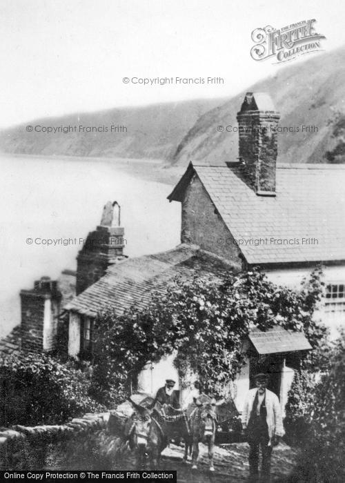 Photo of Clovelly, Rose Cottage And Bay c.1930