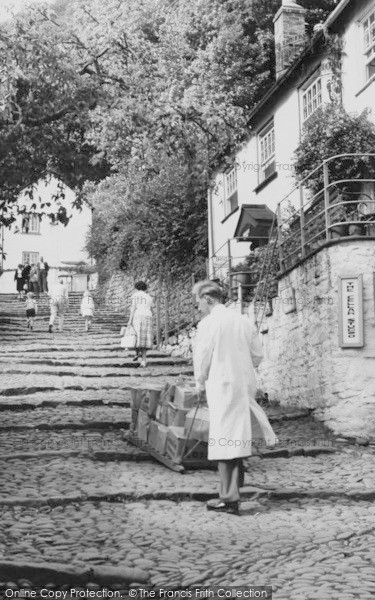 Photo of Clovelly, The Sledge c.1965