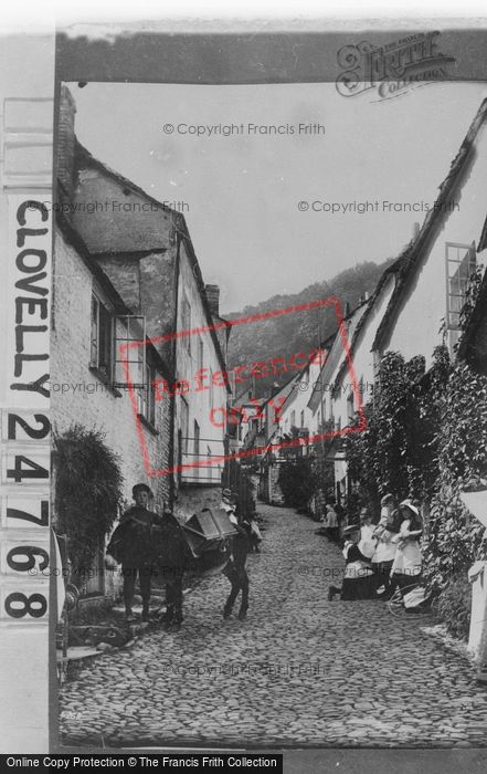 Photo of Clovelly, The Street, Looking Up 1890