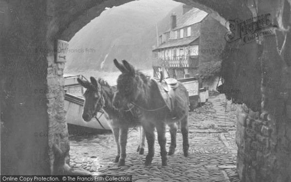 Photo of Clovelly, 'what Time Do You Open?' 1908