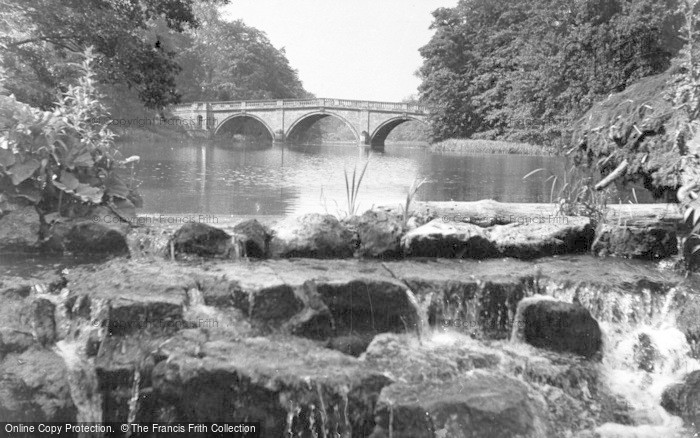 Photo of Clumber Park, The Bridge And Cascade c.1955