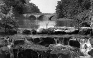 The Bridge And Cascade c.1955, Clumber Park
