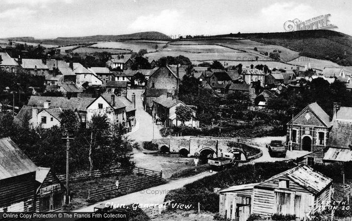 Photo of Clun, General View c.1950