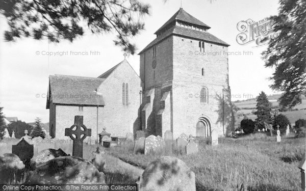 Photo of Clun, The Church c.1955