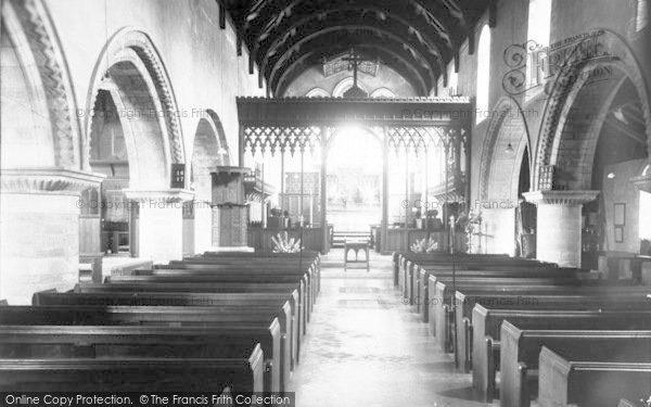Photo of Clun, The Church Interior c.1965