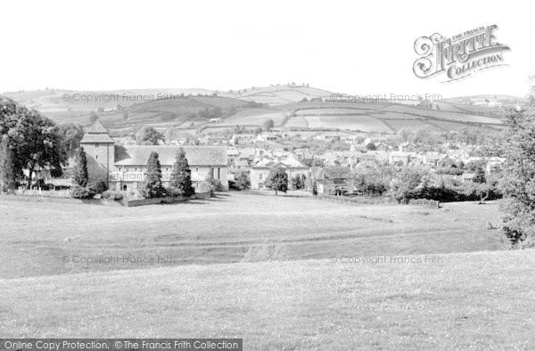 Photo of Clun, The View From Church Bank c.1955