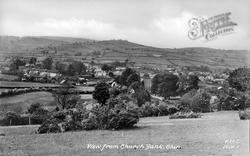 View From Church Bank c.1950, Clun