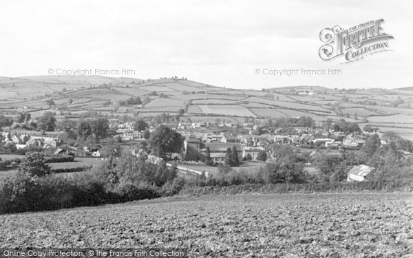 Photo of Clun, View From Church Bank c.1955