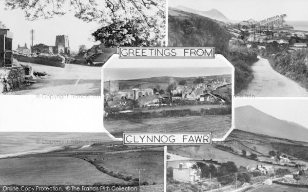 Photo of Clynnog Fawr, Composite c.1955